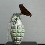 Grenade Sculpture Napeocles Jucunda - 'NO LOVE'