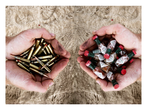 #9. Bullets and Tabasco Print