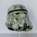 Original Stormtrooper Helmet - Collaged in $1 bills.